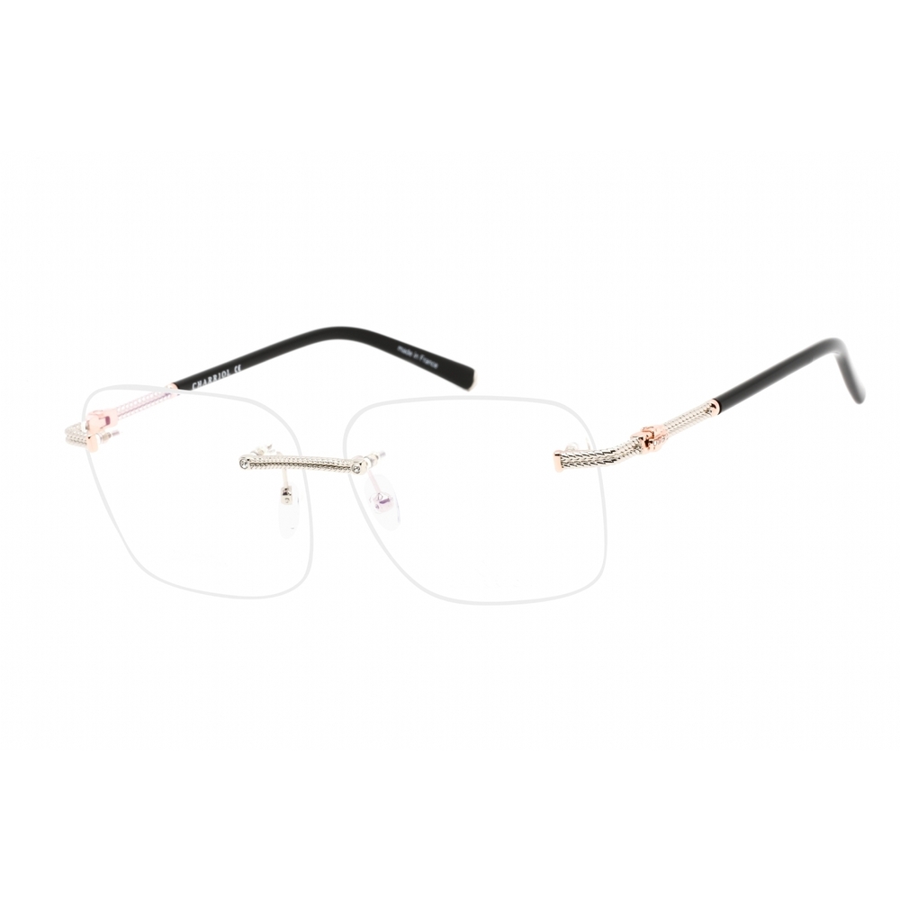 NWT Charriol PC71044-C02 54mm Shiny Silver Eyeglasses